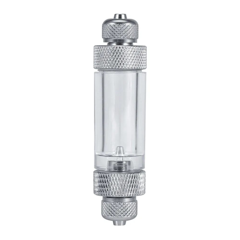 Built-in Check Valve CO2 Bubble Counter Double Head Single Head Carbon Dioxide Bubble Counter Aluminium Construction