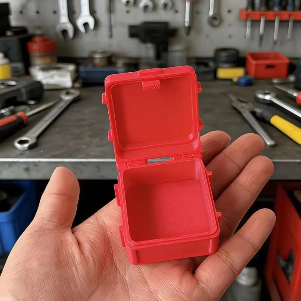 1Pcs Stackable Design Small Hardware Storage Box Sealed Bayonet Lid Compact Size Stackable Storage Box