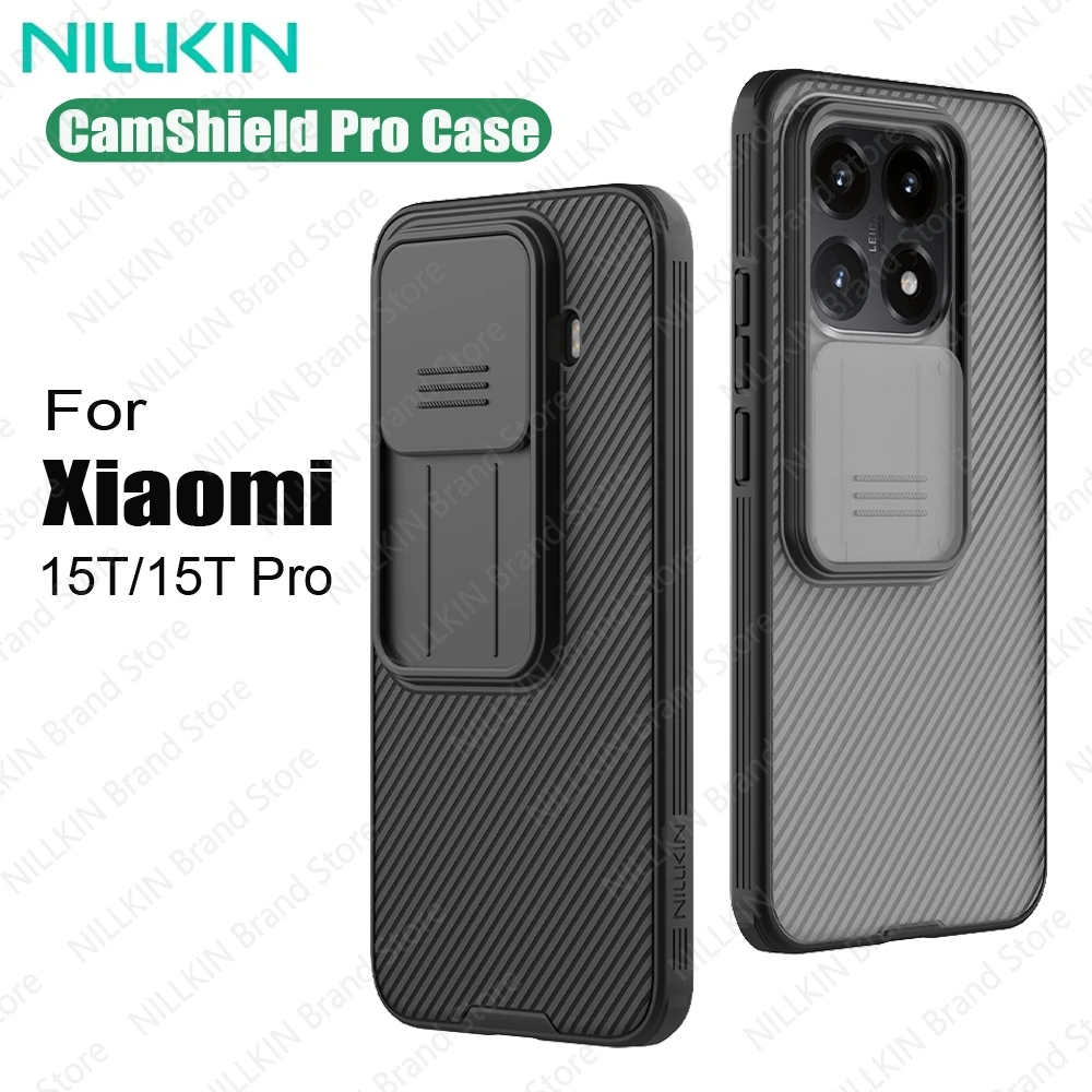 Чехол NILLKIN для Xiaomi 15T /15T Pro CamShield Pro, противоударный, нескользящий, защита конфиденциальности, слайд-камера, чехол для Xiaomi 15T Pro