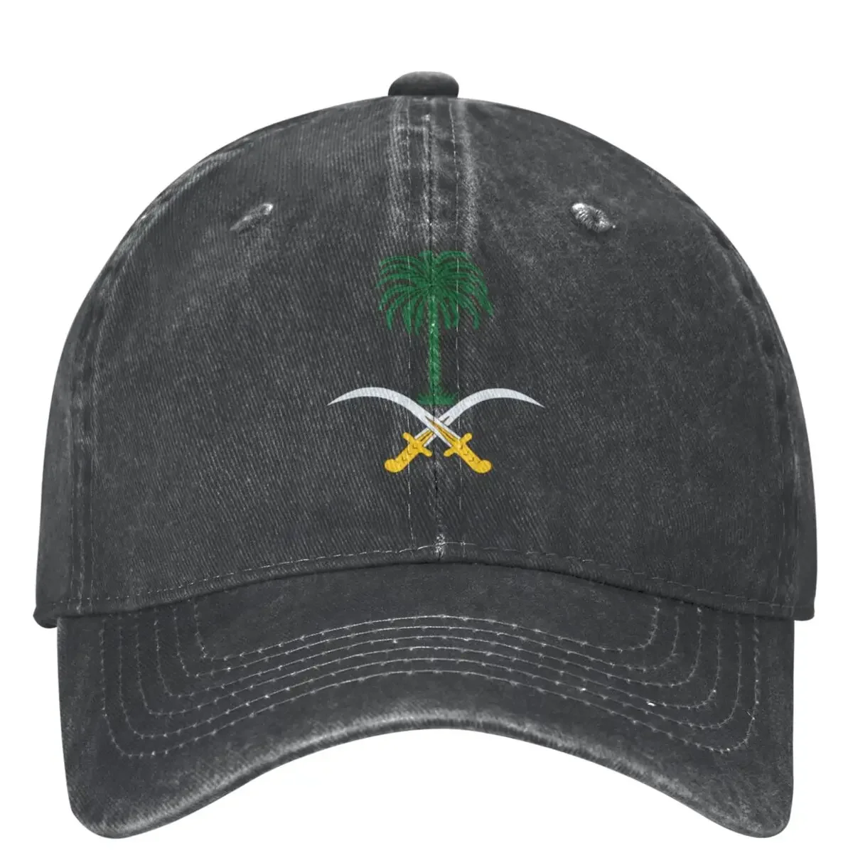 

Emblem Of Saudi Arabia Flag Baseball Cap Outdoor Gym Adjustable Washed Trucker Hat Couple Women Fitted Retro Print Snapback Cap