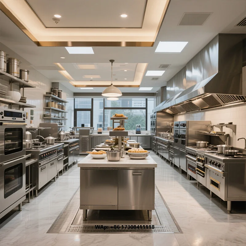 Professional Commercial Restaurant Kitchen Equipment Stainless Steel Electric Burner 6L Capacity Complete Set