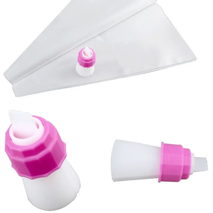 Two Color Decorating Dual Re-usable Icing Bags Piping Tool Cake Bags Cream Pastry Bicos Piping bag+converter E340