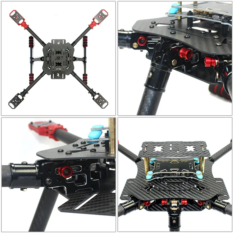 Quad aerial camera rack X4 460mm umbrella folding rack DIY set drone carbon fiber rack