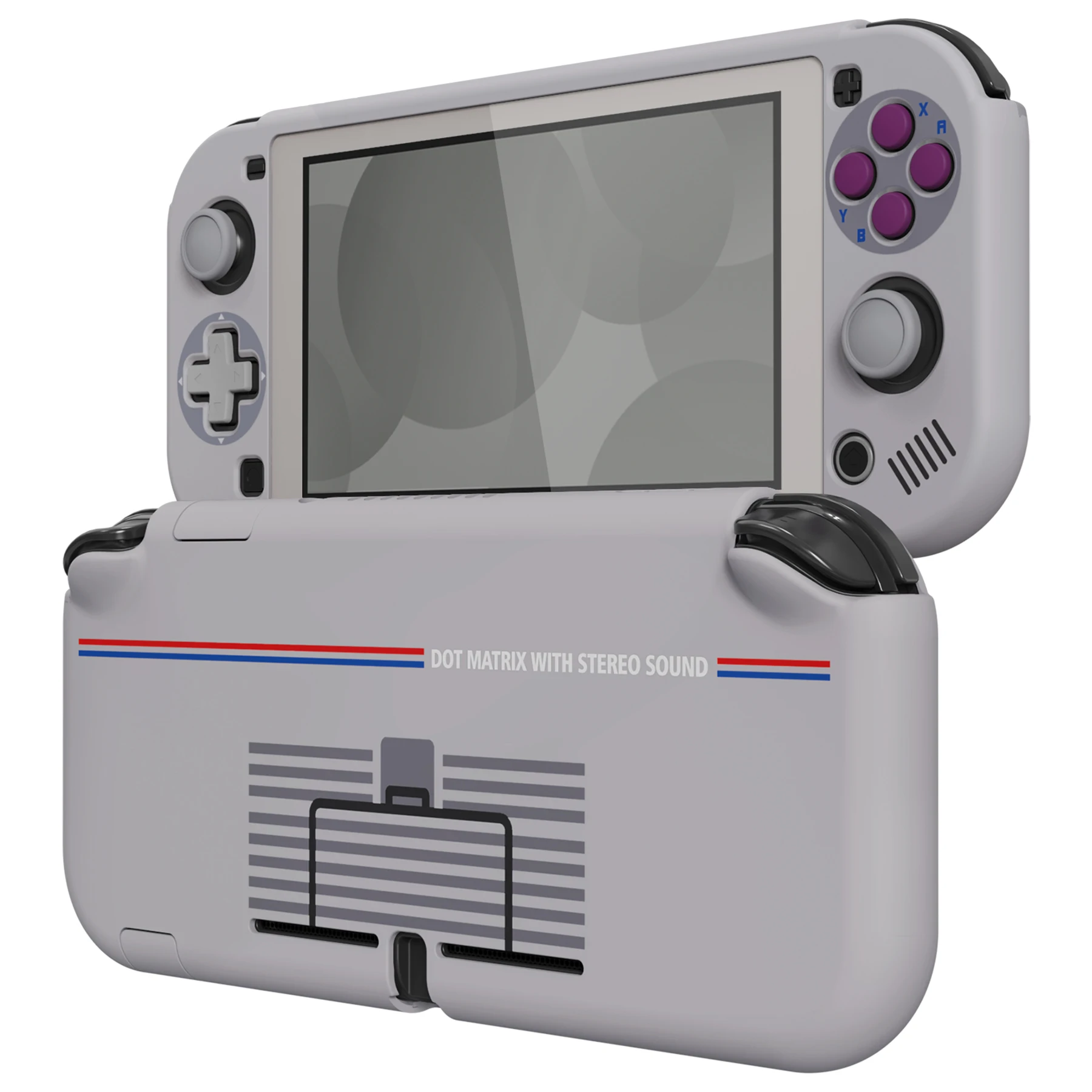 

PlayVital Protective Case for NS Switch Lite W/Screen Protector & Thumb Grips & Button Cap Stickers - Classic 1989 GB DMG-01