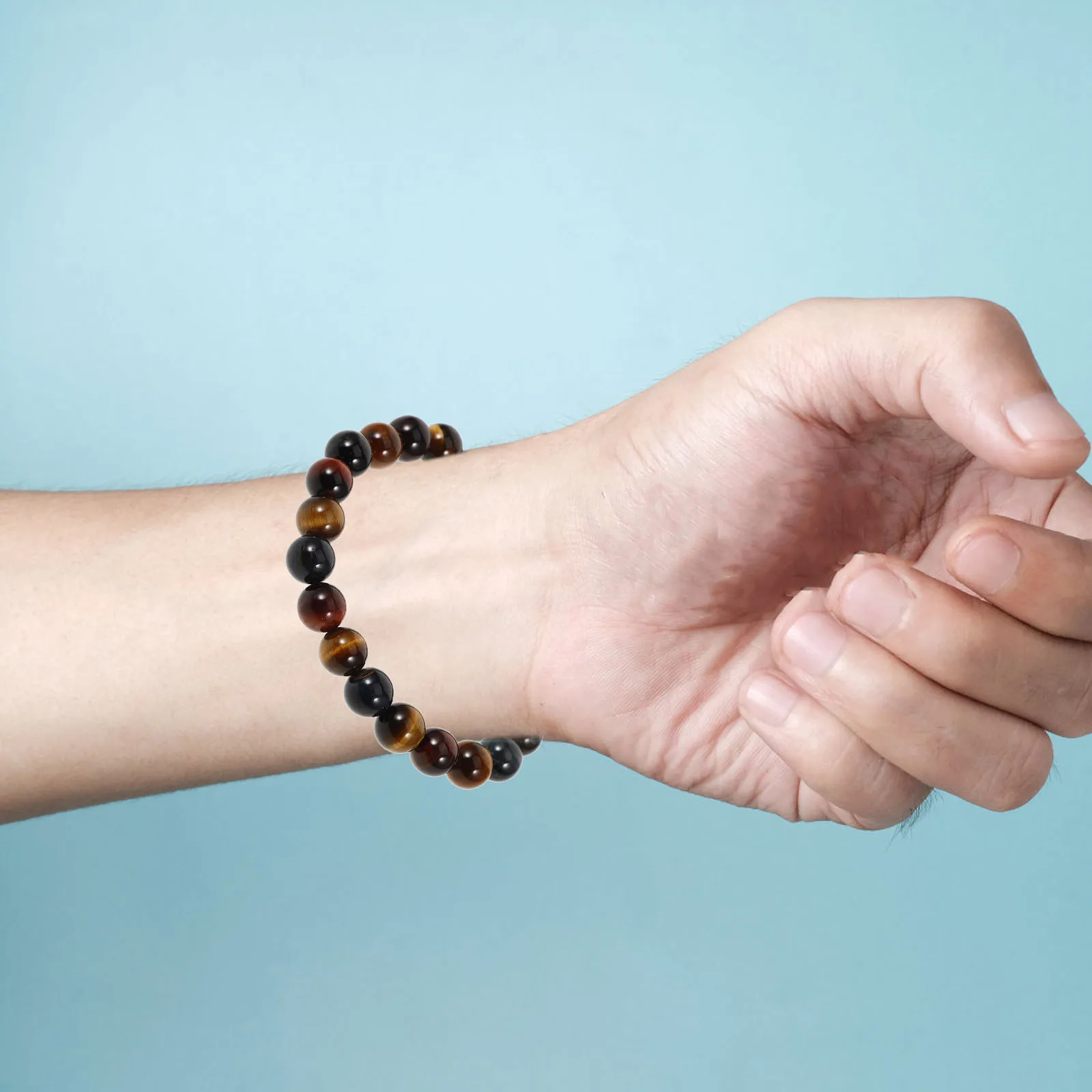 

Natural Stone Beads Bracelet Wrist Charm For Women Men Party Daily Wear Elegant Unisex Jewelry Gift Accessory