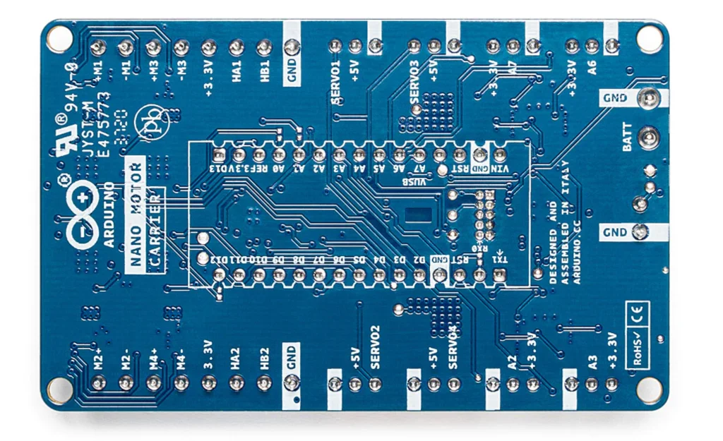 Контроллер платы расширения ARDUINO Nano Motor Carrier ABX00041