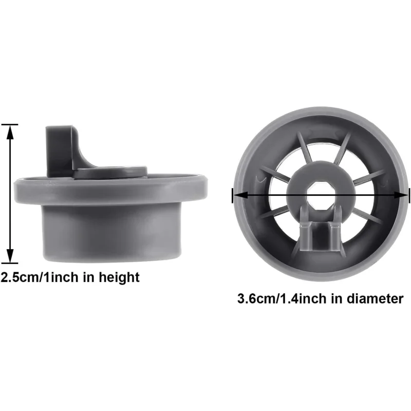 Rueda para lavavajillas duradera de 8 piezas 165314   Reemplazo de rueda de rejilla para lavavajillas apto para lavavajillas