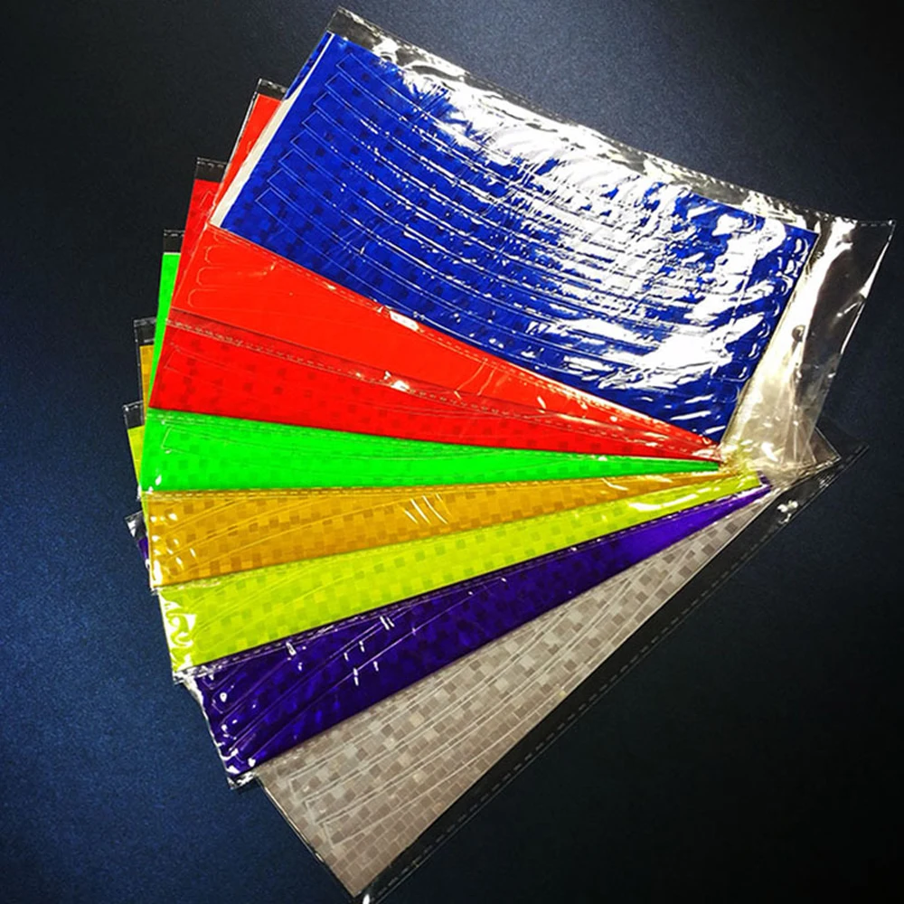 Reflective Reflector Sticker Cycling MTB Bicycle Sticker Reflective Strip Fluorescent Reflector Tape