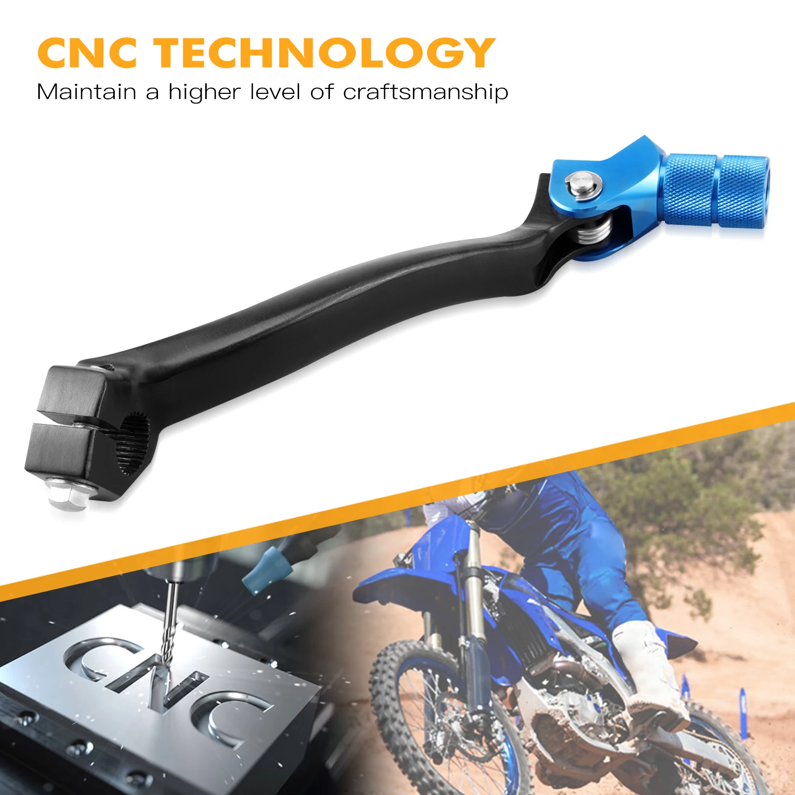 

NICECNC For Yamaha YZ250F YZ450F WR250F WR450F 2016-2023 YZ250FX YZ450FX YZ 250F Aluminum Folding Forged Shift Shifter Lever