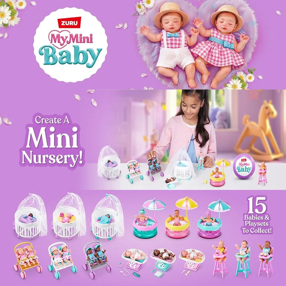 Zuru  My Mini Baby 2  5 Surprise Collectible Mystery Capsule for GToy  Clothing and  Accessorise Silicone Baby Collectible view 6