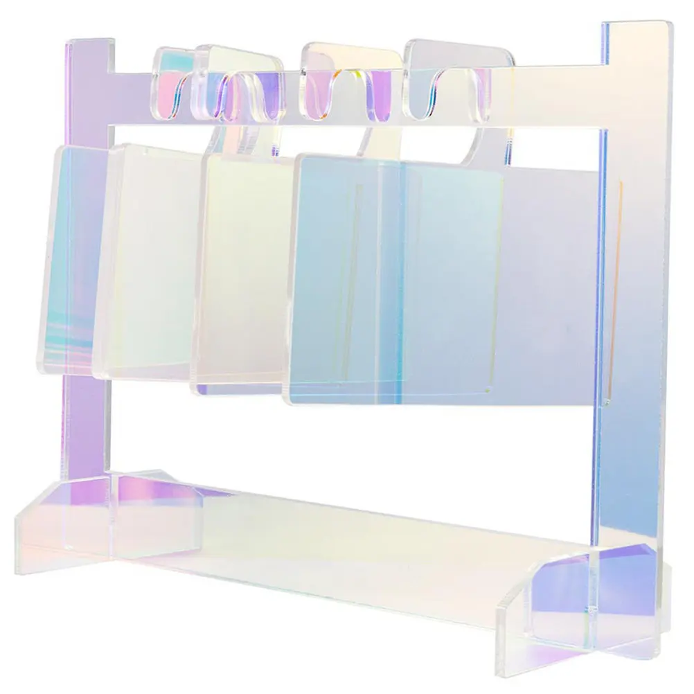 1 Set Acrylic False Board Smooth Edge Art Display Holder Durable Manicure Display Frame For Tips Organized Storage Reusable