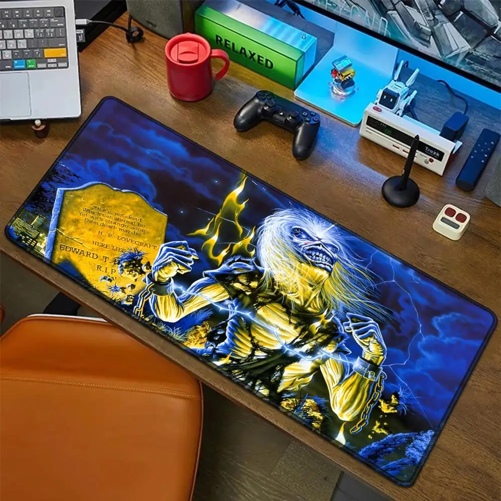 

Cool I-I-Iron M-Maiden Mouse Pad Rubber Mat Laptop Xxl Mousepad Notebook Gamer Computer Table Gaming Accessories