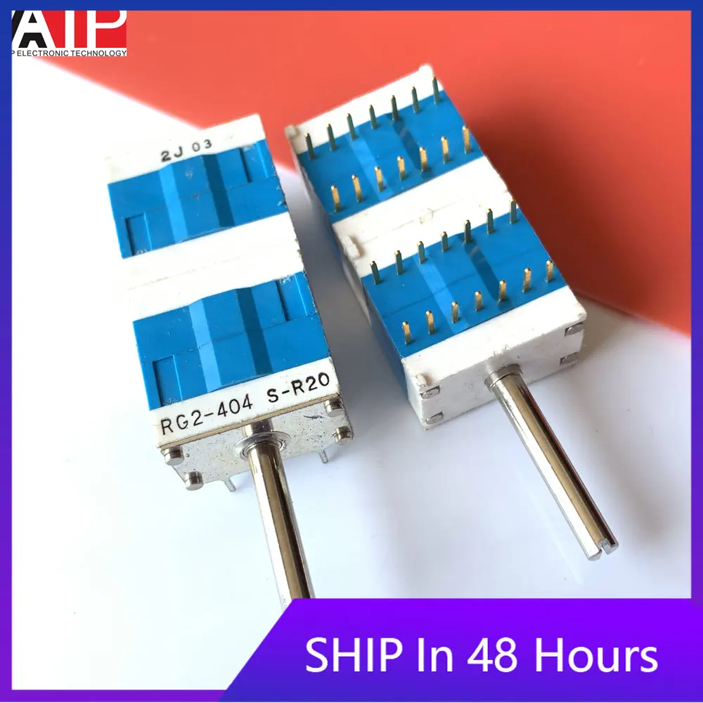 1PCS RG2-404S-R20 imported rotary encoding 4 band band switch 4 links 28 pin genuine welcome to consult and order.