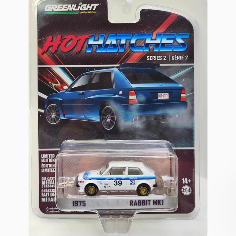 GreenLight 1:64 Scale 1975 Rabbit Mk1 Alloy Simulated Car Model Classic Adult Souvenir Gift Static Display