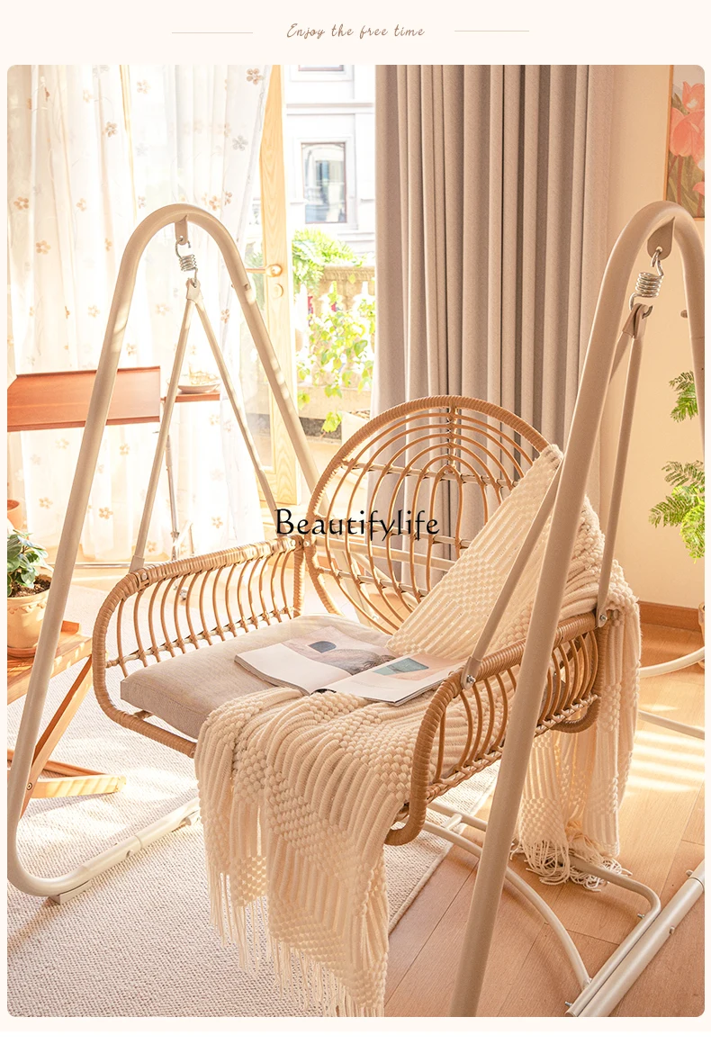 Indoor Swing Balcony Single Household Cradle Chair Double Rocking Chair