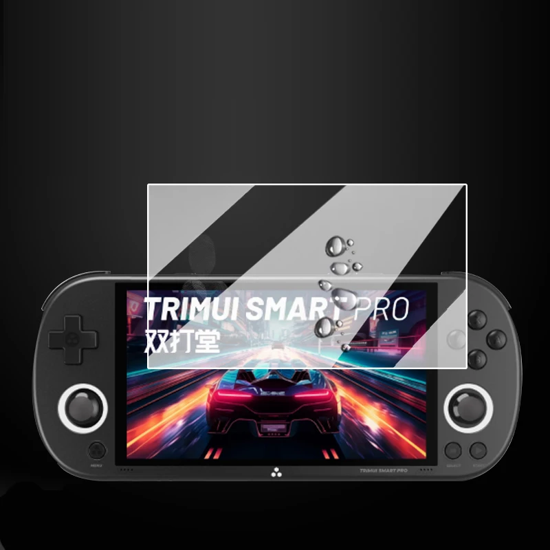 Película protetora de vidro temperado duro, capa protetora de tela para trimui smart pro, portátil, retrô, acessórios para console de jogos