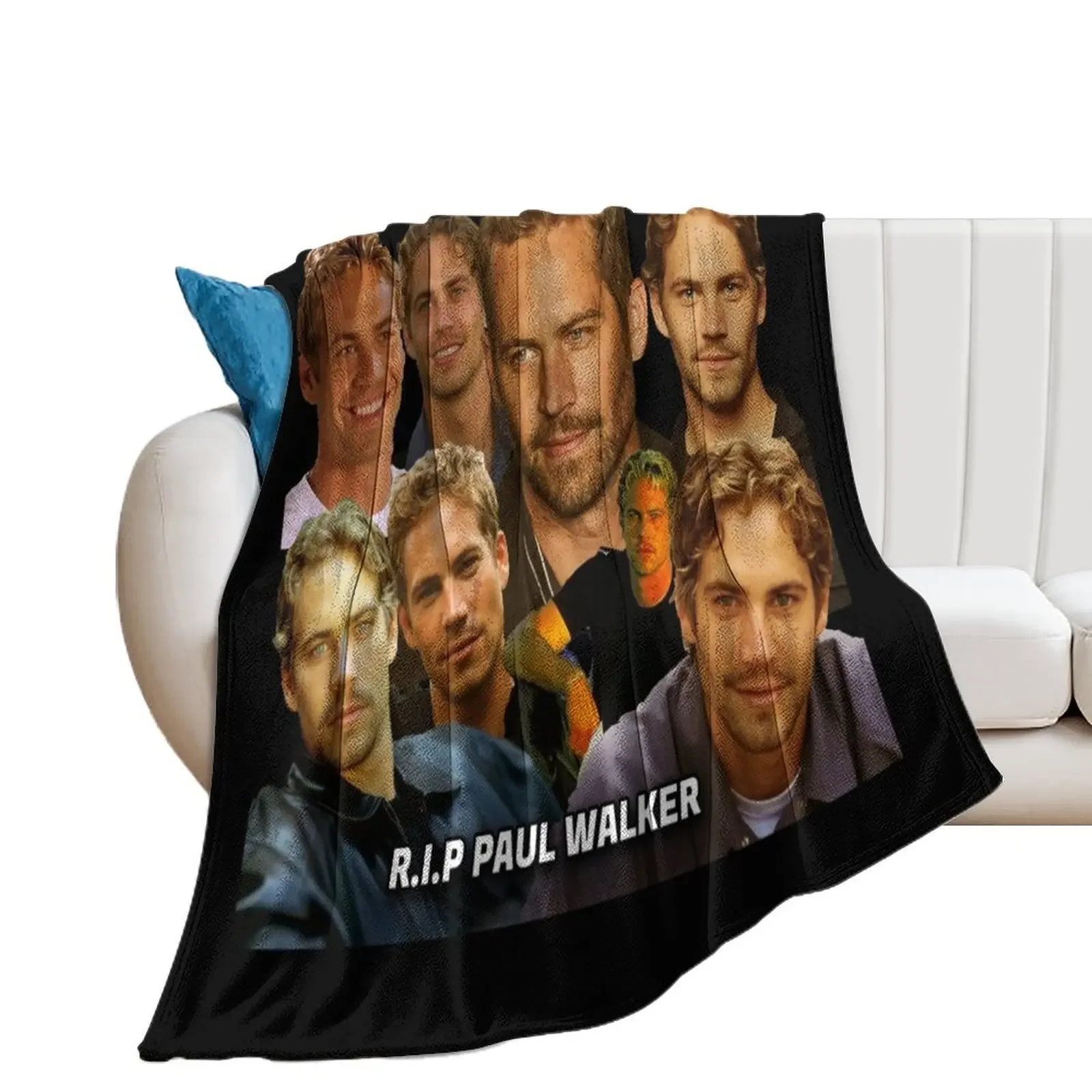 

Paul walker tribute collage design 2021 Throw Blanket Extra Large Throw Quilt anime Soft Plaid Blankets