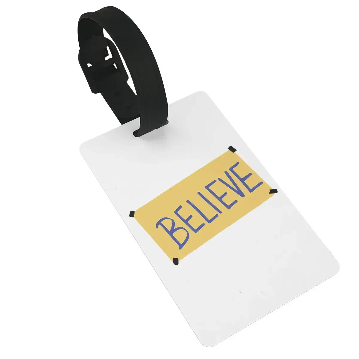 

BELIEVE-TED Luggage Tags Suitcase Accessories Travel PVC Fashion Baggage Boarding Tag Portable Label Holder ID Name Address