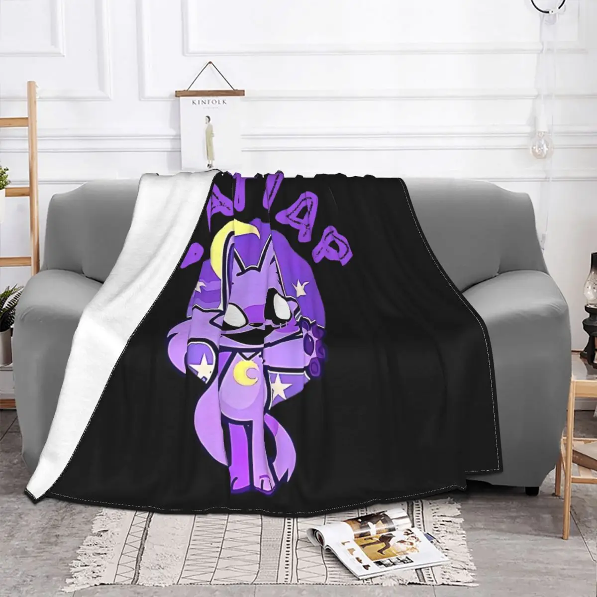 Hi CatNap Lover Funny Cat Wool Blanket Smiling Happy Funny Throw Blanket for Sofa Bedding Lounge 200x150cm Rug Piece