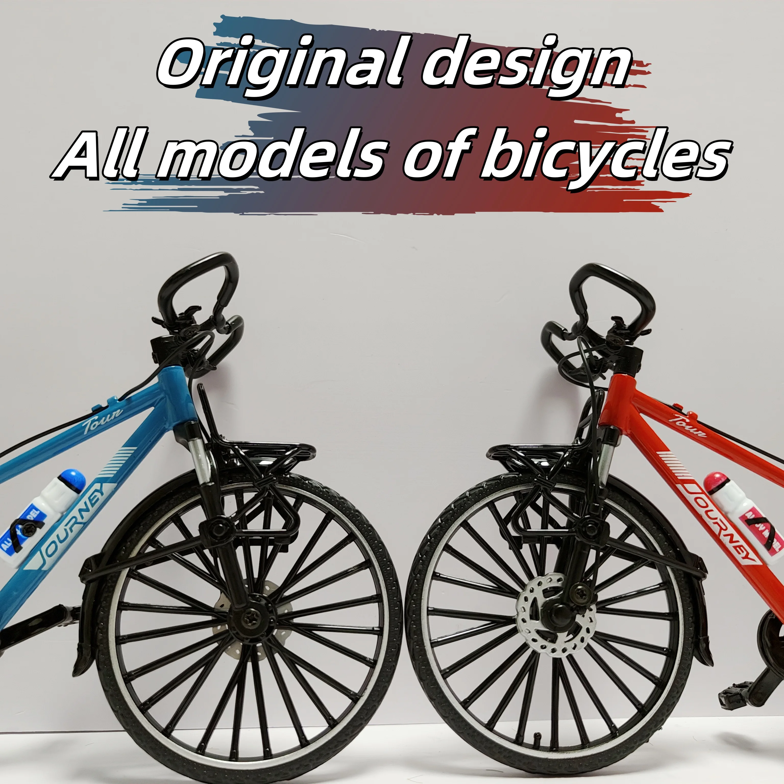 Escala 1:10 liga fundida mini mountain bike dedo modelo de bicicleta brinquedo decoração de mesa artesanato para presentes de natal de halloween