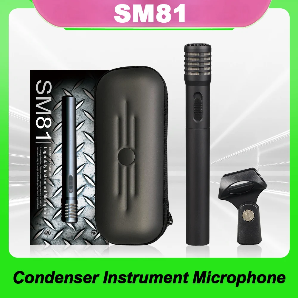 

Конденсаторный микрофон sm81voice/instrument, высокое качество и хороший эффект приема звука