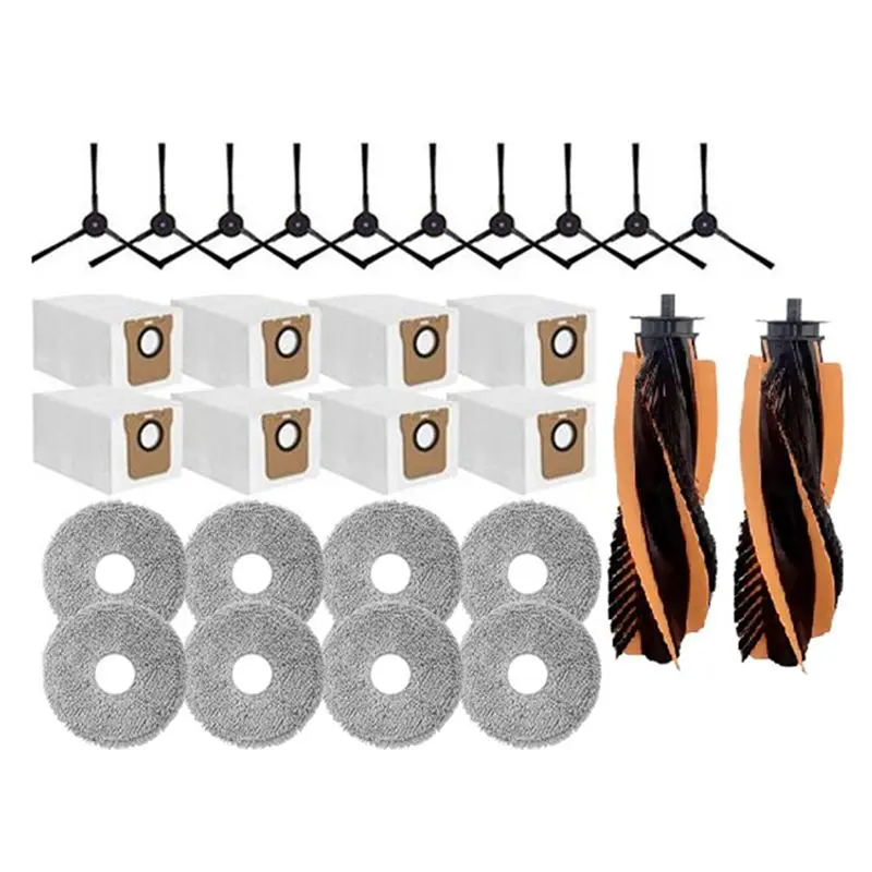 

Комплект из 28 предметов: основная щетка, боковая щетка, салфетка для уборки, мешок для пыли для робота-пылесоса JONR P20 PRO/JONR T5 Pro, запасные части