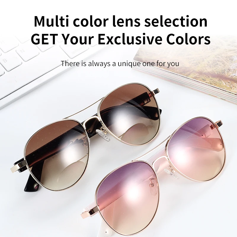 MZ03 Bluetooth Audio Smart Glasses AI Intelligent Smart Sunglasses Bluetooth Wireless Headsets Eyeglasses UV400 Protection Music