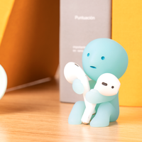 Smiski Toothbrush Standing Night Light Ornament Pen Holder Storage Cute Corner Jun Action Doll Cartoon Desktop Decoration Gift