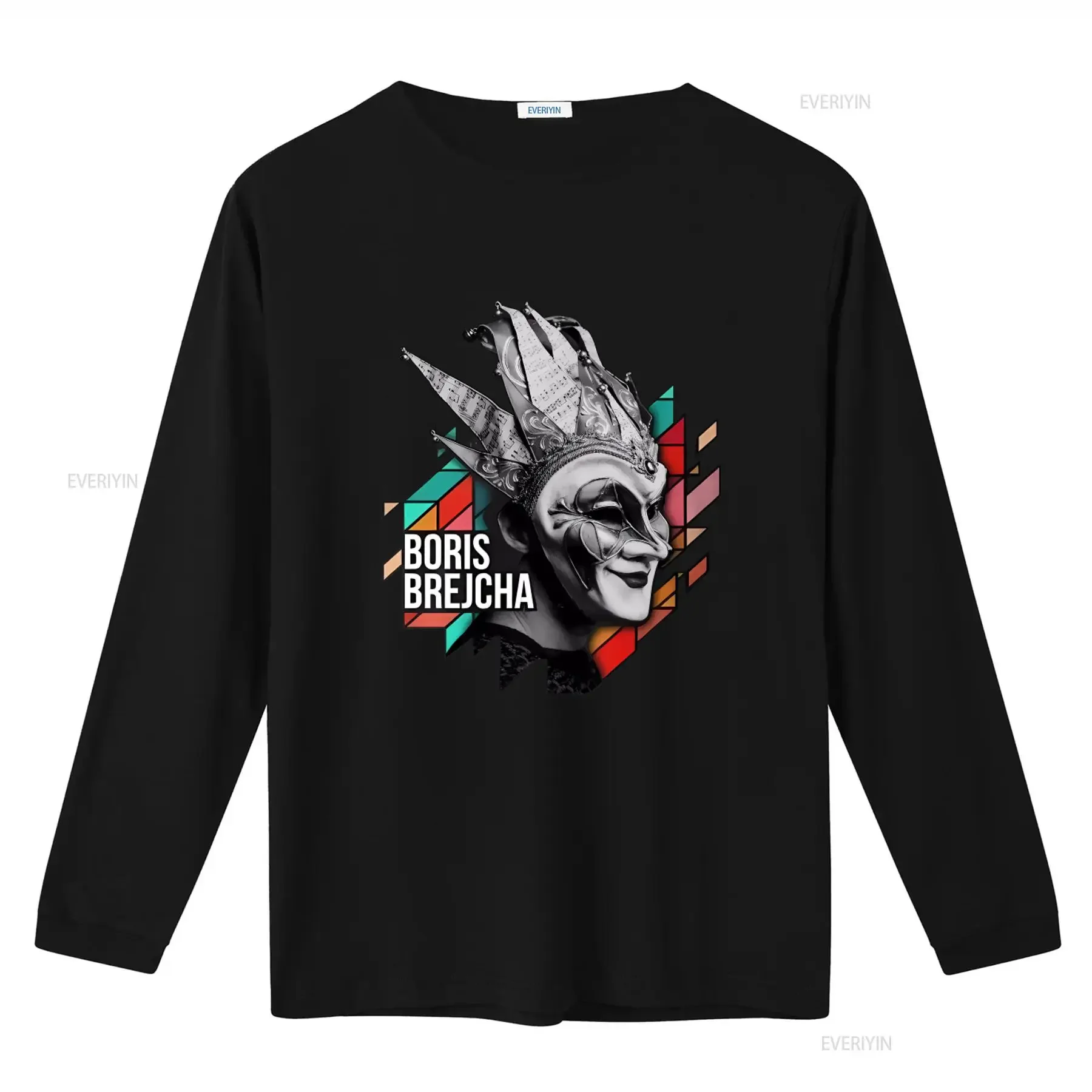 BORIS BREJCHA Mask T Shirt DJ High Tech Minimal Techno Music Sizes S 5XL vintage Washed Unisex fashion Stretched Soft graphic