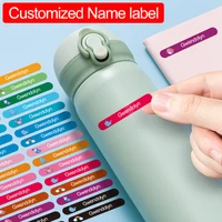 Etiquetas de nombres personalizadas para suministros infantiles: pegatinas impermeables personalizadas para botellas, tazas y artículos escolares para útiles escolares