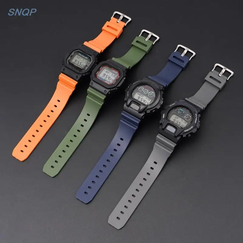 Watch Band for Casio G-SHOCK DW-6900/5610 DW-5600/5000 GW-M5610 GA-2100 16mm Silicone Resin Strap Men Replacement Wrist Bracelet