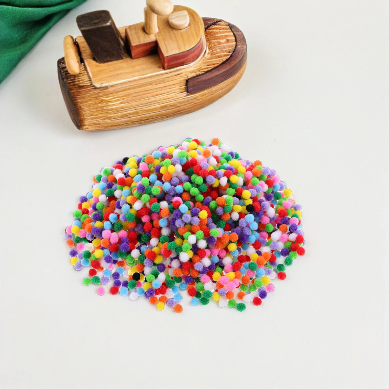 

2000Pcs 5Mm Craft Pom Poms Assorted Color Soft Bouncy Balls for DIY Home Decor School Crafts Handmade Art Projects Materials