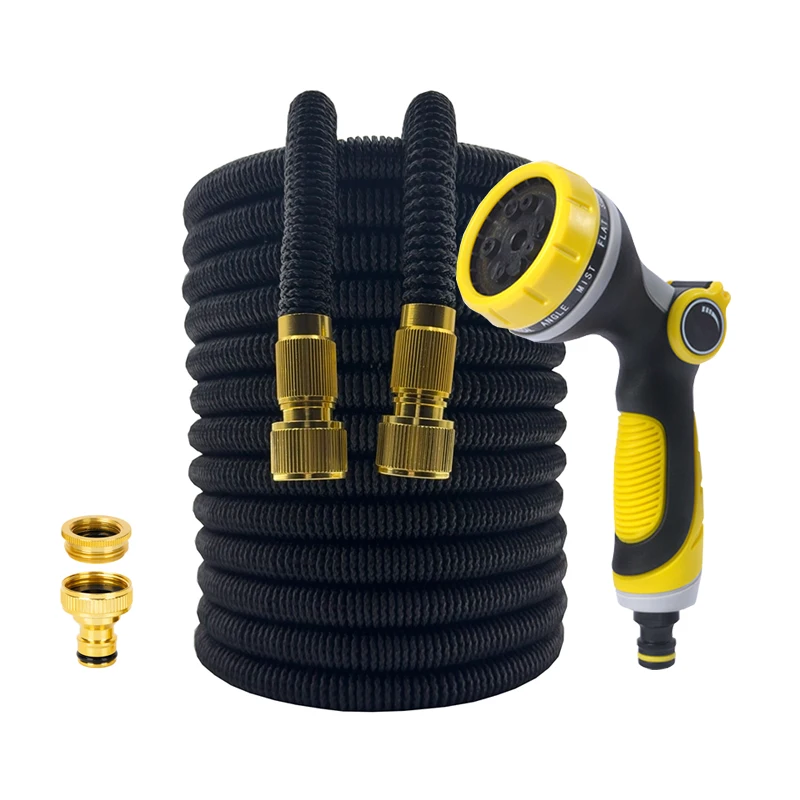 

Расширяемый волшебный шланг, шланг для мойки автомобилей высокого давления с набором распылителей, инструмент для полива на открытом воздухе, садовый шланг 25 футов-100 футов