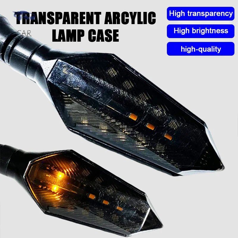 1PC Universal 12LED Double Color Motorcycle Turn Signal Indicator Light Blinker For Motorcycle Motorbike Off Road