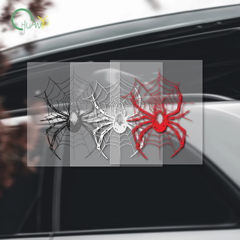 Electric car decals waterproof sun protection decoration spider car body decals large area scratch cover for electric bike