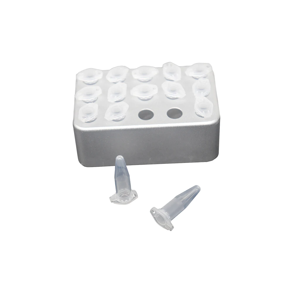 Aluminum Ice Box 1.5/2ML Centrifuge Tube Ice Block Low-temperature Thermostat Pre-cooled Multipurpose PCR Freezing Module