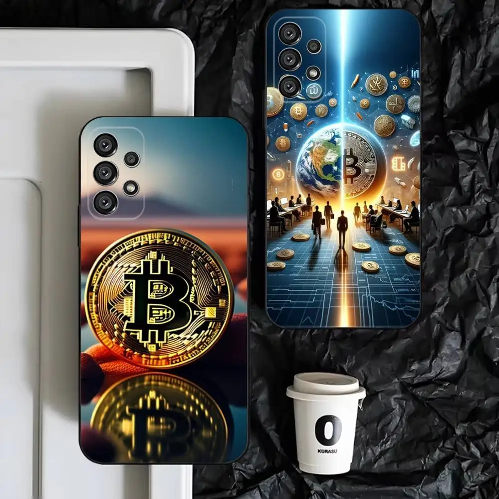 

Bitcoin Phone Case For Samsung S25,S24,S23,S22,S21,S20,S10,Ultra,Plus,Lite,FE,Soft Silicone Black Cover
