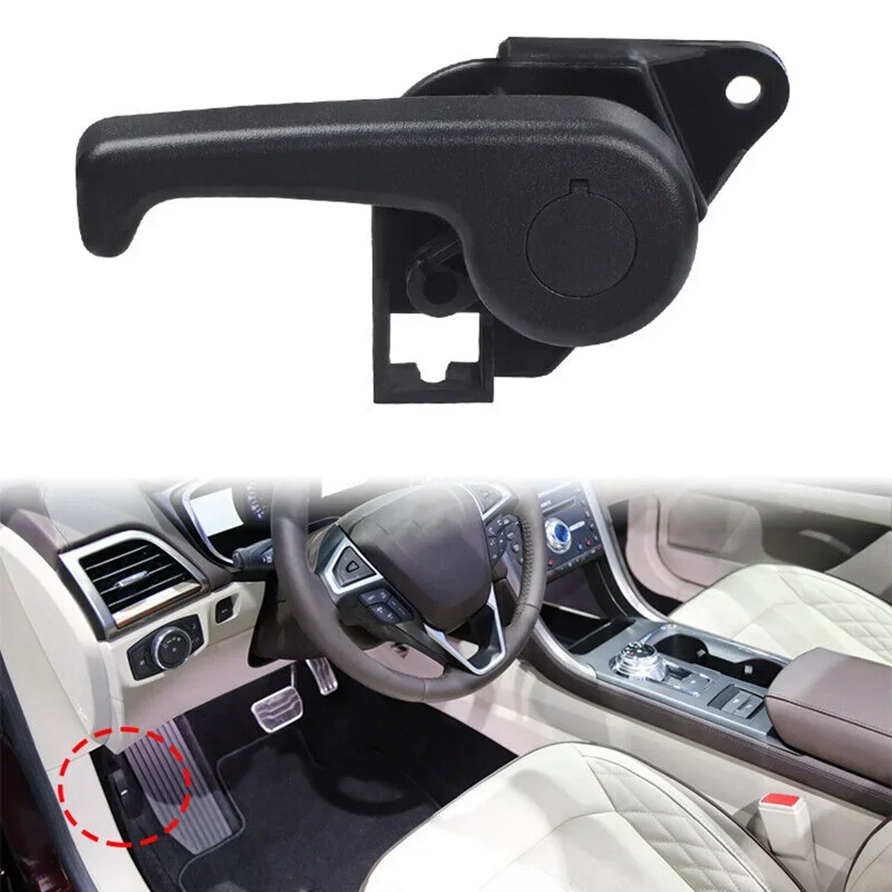 Car Auto Hood Latch Pull Handle for Ford Fusion MKZ Reliable Replacement Part Sleek Black Color High Universality Fitment