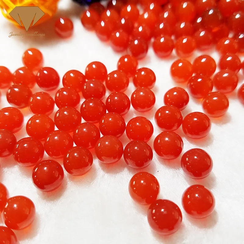 Wholesale 20pcs/pack Natural Agate Carnelian Small Ball Beads(NO HOLE) 4mm 6mm 8mm 10mm 12mm 14mm Round Gemstones Jewelry Parts