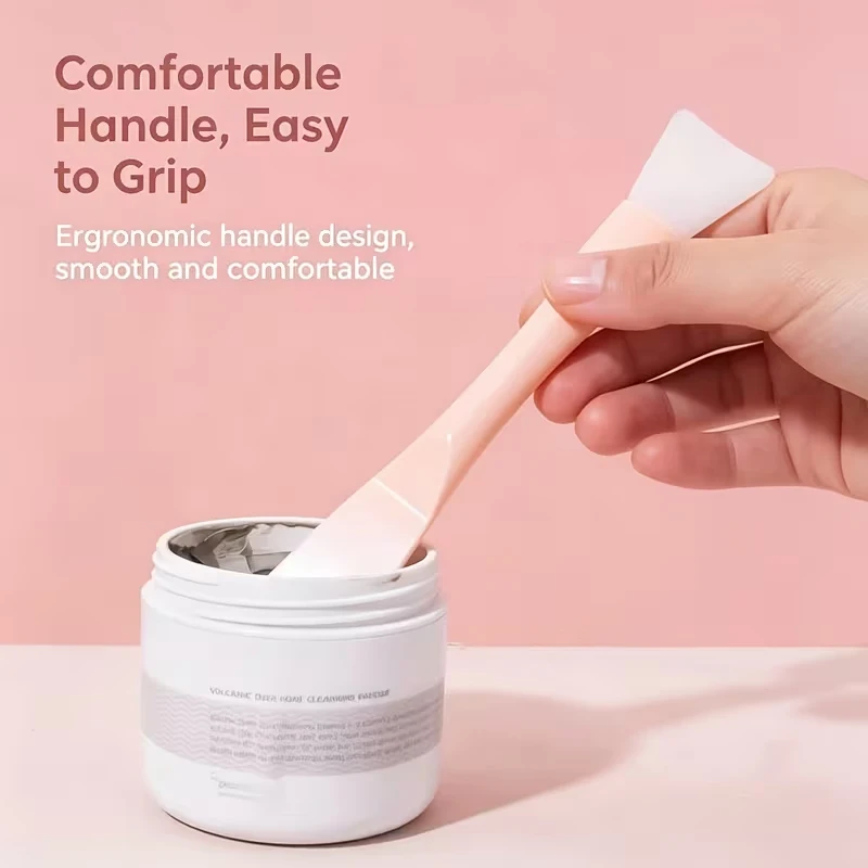 Silicone Mask Brush Spatula 2 in 1 Facial Mask Brush Soft Head Clay Mud Mask Applicator DIY Skincare Cosmetic Tool Reusable - view 3