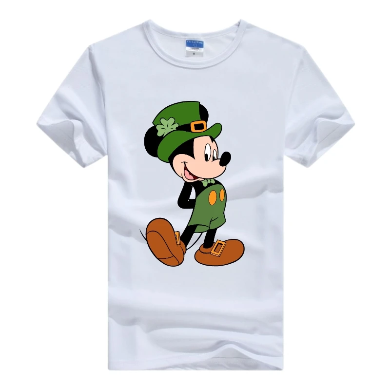 Kawaii Mickey Mouse Tops Disney Cartoon Tshirts Summer Tees Women Plus Size Y2K Clothes Half Sleeve O-Neck Blouse Child T-shirts