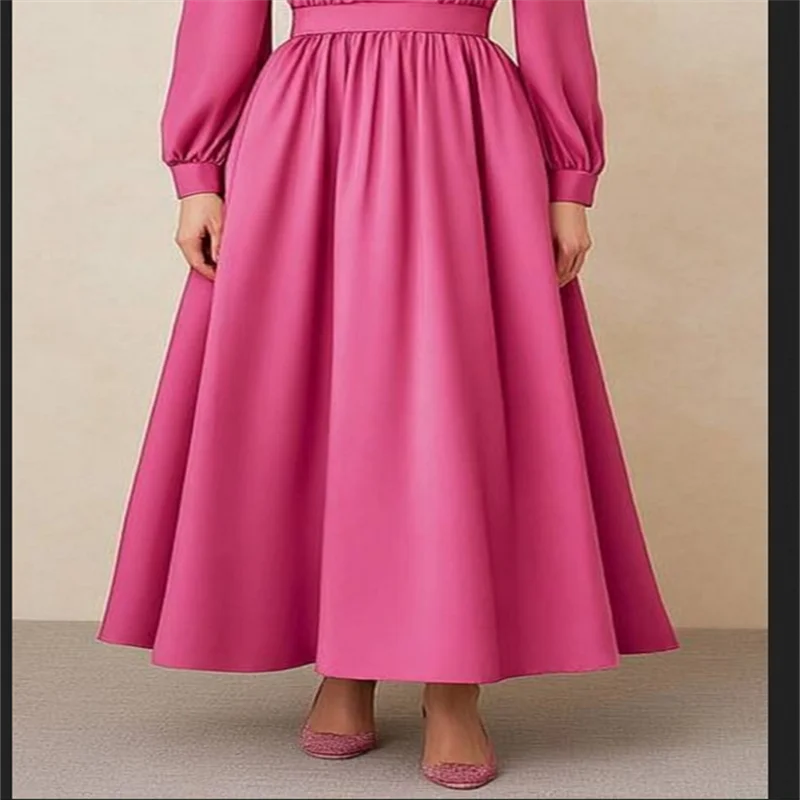 Elegante rote lange Abendkleider in A-Linie für Damen, 2025, Partykleider für den Abschlussball, Mutter der Braut, Hochzeits- und Geburtstagsveranstaltungen