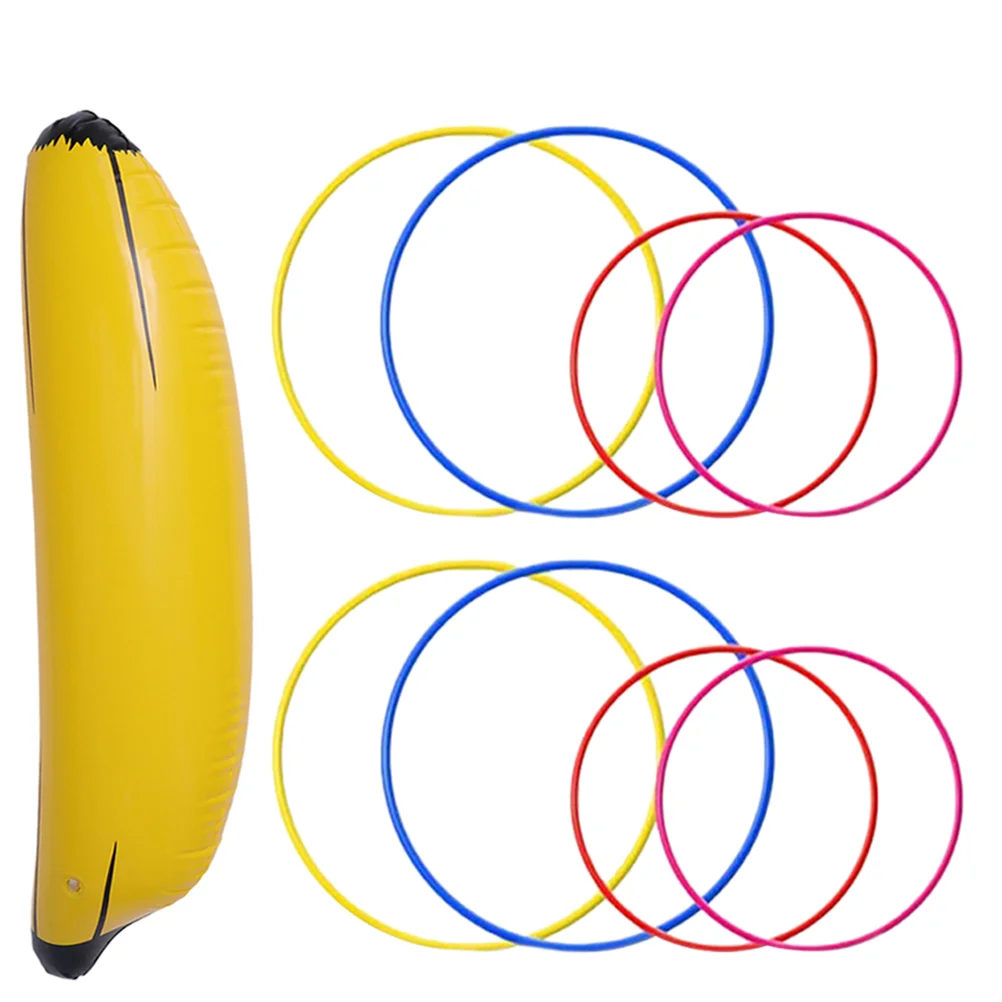 Toy Inflatable Banana Big Ring Stage Photo Props Single Bride Beach Toys Fruit Toss Plastic