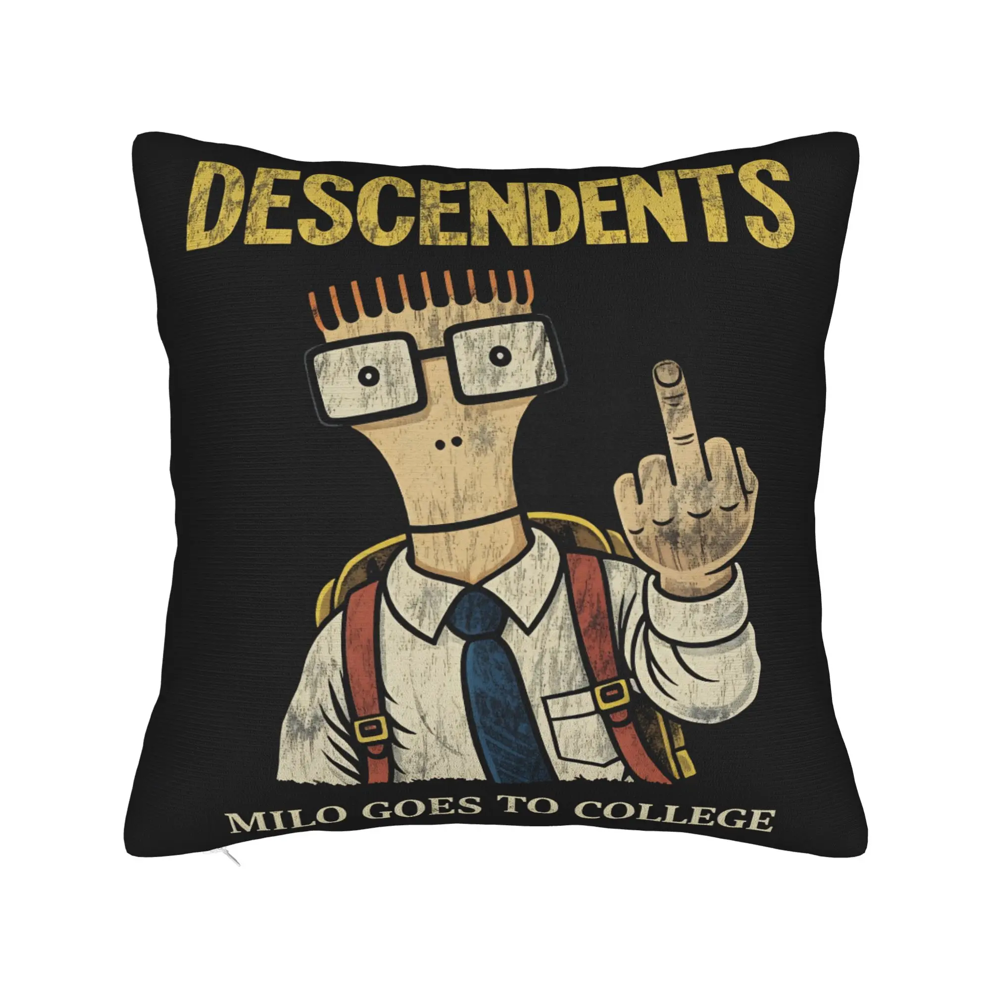 Descendents Milo Goes to College Pillow Cover  Cute Funny Pillow Case For Living Room Chair Soft Pillowcases Gift
