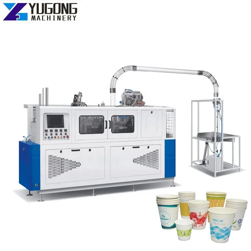 Precio de la máquina de vasos de papel completamente automática YG, uso amplio, fabricación de vasos de papel ultrasónicos de alta velocidad, venta de maquinaria para España