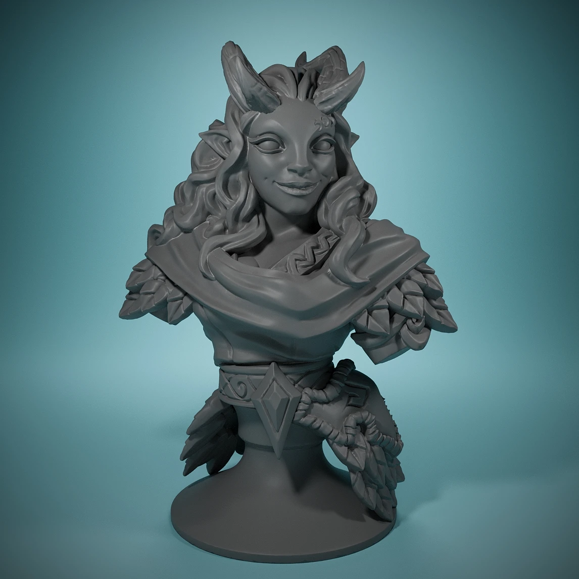 

Anima BUST-3D Miniatures-Tabletop Tactical Gaming Role Playing-Game Room Dress Up-Hand Painted Models-Preferred Holiday Gifts