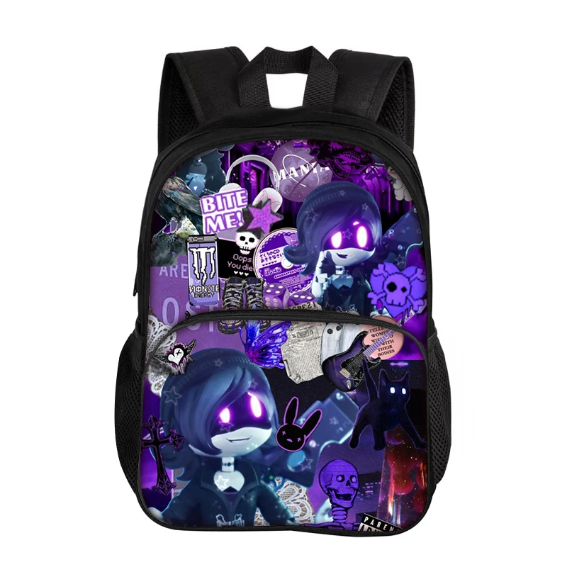 Murder Drones Round Front Bag Backpack Versatile Fashion Trend Cartoon Boy and Girl School Birthday Best Gift