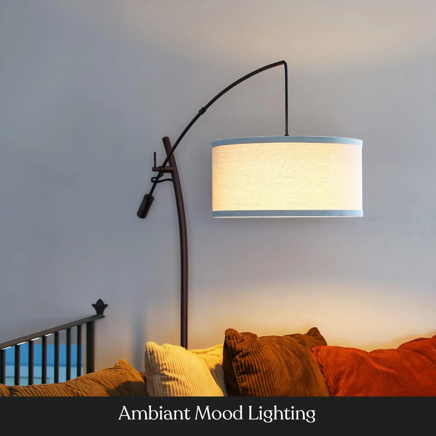 

Торшер Brightech Grayson Arc Led — современный торшер для офиса и гостиной с регулируемым кронштейном — промышленный стиль для
