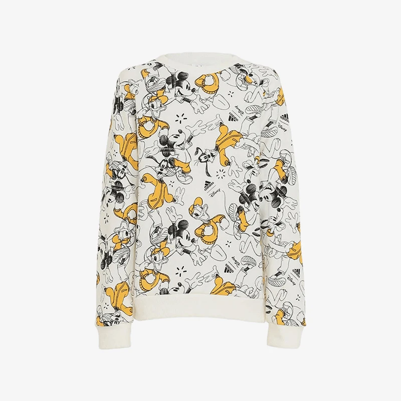 

Официальная оригинальная детская спортивная толстовка с круглым вырезом Adidas 2024, весенняя новинка IT8786