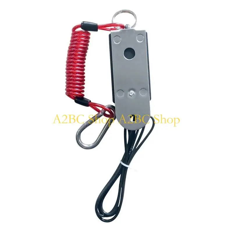 

A2BC Break Away Coiled Cable System For Trailer Towing Boat for Camper Electric Electromagnetic Breakaway Swi